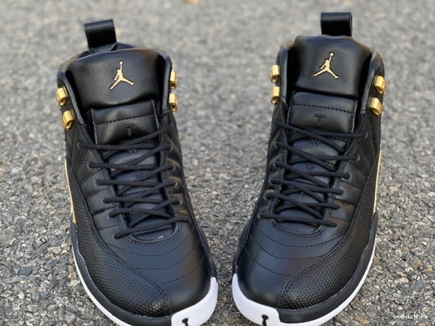 Chep Onekick Air AO6068-007 'Reptile' Black Metallic Jordan Gold-White Retro 12 0614